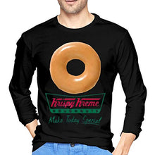 Load image into Gallery viewer, ADAMJORDAN Get A Krispy Kreme Donut Cotton Long Sleeve Shirt Black XL
