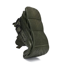 Load image into Gallery viewer, Nihaoya Running Shoes for Men Slip On Tennis Shoes Workout Shoes Sport Athletic Blade Sneakers Army Green 7.5