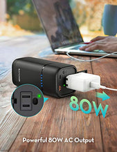 Load image into Gallery viewer, Portable Charger RAVPower 80W AC Outlet Power Bank 20000mAh 30W PD USB C Laptop Charger External Battery Pack for MacBook Pro Dell iPad Pro Nintendo Switch iPhone Samsung(USB C Charger Not Included)