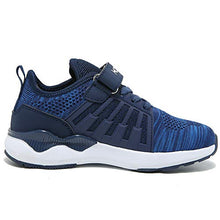 Load image into Gallery viewer, HOBIBEAR Boys Knit Running Shoes Breathable Lightweight Mesh Athletic Sneakers (DD-Dark Blue,13 Little Kid)