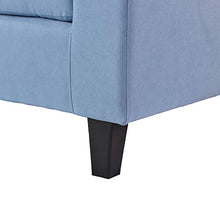 Load image into Gallery viewer, MERITLINE Sectioanl Sofa with Ottoman, Fabric L-Shaped Sectioanl Sofa Living Room Couch Set of 4, Blue