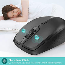 Load image into Gallery viewer, Wireless Keyboard Mouse Combo, BreSii Wireless Keyboard and Mouse Computer Keyboards Mouse Full-size Silent Slim 2.4GHz USB For kids E-Learning PC Desktop Computers Notebook Laptop Windows Office Home