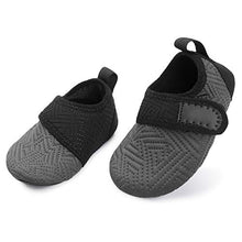Load image into Gallery viewer, L-RUN Baby Soft Sole Shoes First Walker Barefoot Skin Grey 12-18 Months=EU19-20