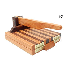 Load image into Gallery viewer, Hardwood Tortilla Press - Oak & Walnut- 10 inch