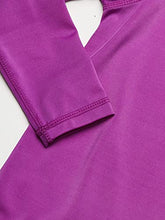 Load image into Gallery viewer, Kanu Surf Girl's Keri UPF 50+ Long Sleeve Rashguard, Purple, Large (12)