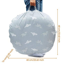 Load image into Gallery viewer, OMORC Newborn Lounger with Removable Slipcover, 100% Pure Cotton Baby Lounger Pillow, Super Soft Snug Baby Nest Bassinet, Portable Dinosaur Infant Floor Seat for Baby 3-8 M