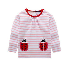 Load image into Gallery viewer, Toddler Girls Long Sleeve Outfit Set Cute Cartoon Applique Applique Clothing Set