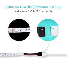 Load image into Gallery viewer, Nelyeqwo 2 Pack 16.4ft RGB Extension Cable LED Strip Connector 4 Pin with 243 Pcs Cable Management Kit