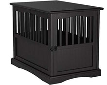 Load image into Gallery viewer, Casual Home Wooden Pet Crate, Black, 27" H