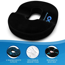 Load image into Gallery viewer, Everlasting Comfort Donut Pillow - 2 in 1 Seat Cushion - Supports Hemorrhoid and Tailbone Pain