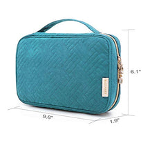 Load image into Gallery viewer, BAGSMART Jewelry Organizer Bag Travel Jewelry Storage Cases for Necklace, Earrings, Rings, Bracelet, Lake Blue