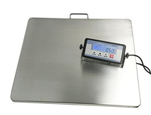 Load image into Gallery viewer, Angel USA Extra Large Platform 22 Inches x 18 Inches Stainless Steel 400 Pounds Heavy Duty Digital Postal Shipping Scale, Powered by Batteries or AC Adapter, for Floor Bench Office Weight Weighing