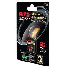 Load image into Gallery viewer, RITZ GEAR Extreme Performance High Speed UHS-I SDXC 512GB SD Card 90/60 MB/S U3 A1 Class-10 V30 Memory Card, for SD Devices That can Capture Full HD, 3D, and 4K Video as Well as raw Photography