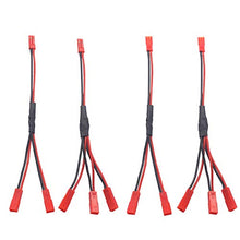Load image into Gallery viewer, Share Goo 4PCS JST Plug Splitter,JST Male Female Y Cable,JST Y Parallel Adapter Splitter Harness Compatible with Traxxas TRX-4 1/10 RC Car Crawler ESC Battery Motor Cooling Fan,15CM/5.9"