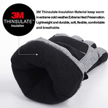 Load image into Gallery viewer, Snowboarding Gloves,Men's Full Finger Winter Ski Gloves with Thermal Reflective Stripe, Winter Warm Waterproof Snow Gloves for Skiing Snowboarding Motorcycling Cycling Outdoor Sports …