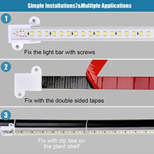 Load image into Gallery viewer, LED Plant Grow Light Strips Full Spectrum Grow Lights for Indoor Plants with Auto On/ Off 3/6/12H Timer, 5 Dimmable Levels 192 LEDs Sunlike Grow Lamp for Hydroponics Succulent, 4 Pack