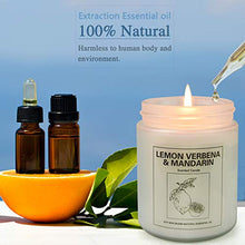 Load image into Gallery viewer, Double Gift Home Scented Candles, Aromatherapy Candles Made with Soy Wax and Essential Oil - 15Oz 50 Hours Burn Long Lasting Scented - Lavender, Lemon & Verbena