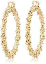 Load image into Gallery viewer, 14K Gold Plating Exaggerated Fashion Irregular Thorn Shape Big Circle Earrings with S925 Silver Needle for Girl/Boys Gifts Valentines/Birthday/ Anniversary / Mother’s Day