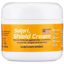 Load image into Gallery viewer, Solpri Shield Antifungal Cream - for Athletes Foot, Jock Itch Fungus, and Ringworm - with Lemongrass, Tea Tree Oil, and More 2 Fl Oz
