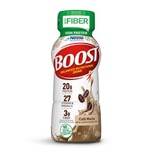 Load image into Gallery viewer, BOOST High Protein with Fiber Complete Nutritional Drink, Cafe Mocha, 8 fl oz Bottle, 24 Pack