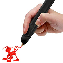 Load image into Gallery viewer, 3Doodler Create+ 3D Printing Pen for Teens, Adults & Creators! - Black (2020 Model) - with Free Refill Filaments + Stencil Book + Getting Started Guide
