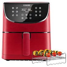 Load image into Gallery viewer, COSORI Air Fryer(100 Recipes, Rack & 4 Skewers),3.7QT Electric Hot Air Fryers Oven Oilless Cooker, 11 Presets, Preheat & Shake Reminder, LED Touch Digital Screen, Nonstick Basket, 1500W, Red