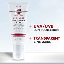 Load image into Gallery viewer, EltaMD UV Elements Tinted Moisturizer with Broad-Spectrum SPF 44, Mineral Face Sunscreen, Water-Resistant, Oil-Free, Face Moisturizer 2.0 oz