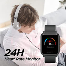 Load image into Gallery viewer, Amazfit Bip S Lite Smart Watch Fitness Tracker for Men, 30 Days Battery Life, 1.28”Always-on Display, 14 Sports Modes, Heart Rate & Sleep Monitor, 5 ATM Waterproof, for Android Phone iPhone(Blue)