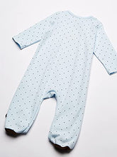 Load image into Gallery viewer, Little Me Baby-Boys Monkey Star Footie, Light Blue, Newborn