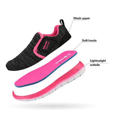 Load image into Gallery viewer, DREAM PAIRS Boys Athletic Sports Sneakers Slip on Tennis Running Shoes All Black Size 6 Big Kid Luca