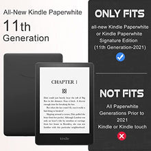 Load image into Gallery viewer, CoBak Kindle Paperwhite Case - All New PU Leather Smart Cover with Auto Sleep Wake Feature for Kindle Paperwhite 11th Generation 6.8" and Signature Edition 2021 Released, Black