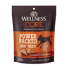 Load image into Gallery viewer, Wellness CORE Pure Rewards Natural Grain Free Jerky Bites Dog Treats, Chicken & Lamb Recipe, 4-Ounce Bag