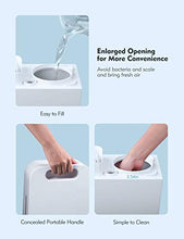 Load image into Gallery viewer, 6L Cool Mist Humidifiers Quiet Ultrasonic Humidifier 20-100 Hours, Easy to Clean, for Living Room Babies Room Bed Room Guitar Room 360° Nozzle (White)