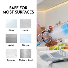 Load image into Gallery viewer, Turbo Microfiber Bottle Brush Cleaner Pack - Set of 5 Long, Cleaning Brushes for Baby Bottles, Water Bottles, Straws, Tumblers, Wine Decanters and Flask - Kitchen Supplies