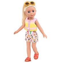 Load image into Gallery viewer, Glitter Girls by Battat – Bright as The Sun! – 14" Deluxe Swimsuit Doll Outfit – Toys, Clothes, & Accessories for Girls Ages 3 & Up, Brown