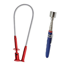 Load image into Gallery viewer, 20 lb magnetic pickup.Claw Magnetic Pick-up Tool 4 Claws with Bright LED light Flexible Spring Magnet Grab Grabber Fingers Prongs for garbage pick up,arm extension