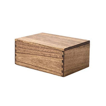Load image into Gallery viewer, Kirigen Wood Stash Box with Lid - Decorative Boxes for Crafts, Sewing, Keepsake, Memory - Wooden DIY Storage Box Stash Jewelry - Wooden Boxes for Home Office Storage Dark Brown (SNH-DBR)