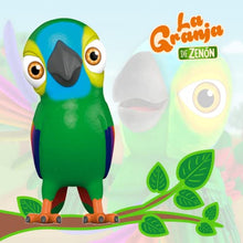 Load image into Gallery viewer, La Granja De Zenon Farm Toys Lorito Pepe Stuffed PVC Animal Plush Bird Toys 8" Interactive Musical Doll Gift for Toddlers Parrot Boys Girls
