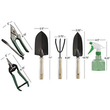 Load image into Gallery viewer, Pure Garden 75-08002 8 Piece Garden Tool and Tote Set Repel-pesticides, 7x4.5, b