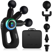 Load image into Gallery viewer, REATHLETE DEEP4S Updated Pro-Grade Handheld Deep Tissue Massage Gun with 5 Heads, Carrying Case and 4 Settings for Muscle Recovery and Pain Relief