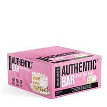 Load image into Gallery viewer, Authentic Bar Birthday Cake Protein Bars - Tasty Meal Replacement Energy Bars w/ 16g Whey Protein Isolate, Natural Sugars from Pure Honey, Healthy Fat Peanut Butter Foundation - 6 Pack