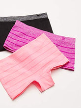 Load image into Gallery viewer, C9 Champion Girls' Seamless Boyshort, Gabby Pink Heather-Ebony-Raspberry Shock Heather, S