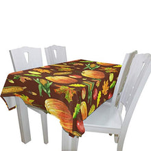 Load image into Gallery viewer, ALAZA Thanksgiving Seamless Pattern with Harvest Hand-Dr Thanksgiving Tablecloth,Washable Tablecloth,60 x 108 Inch Oblong/Rectangle Tablecloth for Family Dinner,Indoor or Outdoor Parties Etc