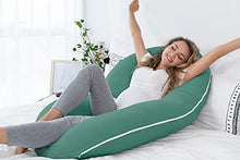 Load image into Gallery viewer, INSEN Pregnancy Pillow, C Shape Full Body Pillow and Maternity Support ( Organic Cotton Cover)- Support for Back, Hips, Legs, Belly for Pregnant Women