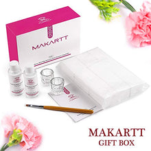 Load image into Gallery viewer, Makartt Slip Solution for Poly Nail Gel 3 in 1 Formula Nail Cleanser Nail Polish Remover Slip Solution Polygel Nail Extension Gel Liquid with Gel Nail Brush Lint-free Wipes Glass Cup 50ML 2 Bottles