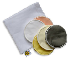 Load image into Gallery viewer, Organic Bamboo Nursing Pads (10 Pack) with Laundry Bag by Baby Zelis - Ultra Soft, Reusable, Hypoallergenic, Washable Breast Pads in Gift-Ready Packaging