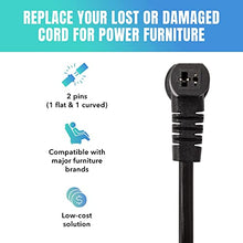 Load image into Gallery viewer, Dual Motor Power Supply Kit - Universally Compatible Power Supply for Electric Reclining Furniture - with Y Splitter Extension Cord & 2-Pin Connector - 29V 2A Adapter for Loveseats, Chairs and Sofas