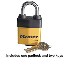 Load image into Gallery viewer, Master Lock 911DPF Heavy Duty Outdoor Padlock with Key, 1 Pack