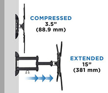 Load image into Gallery viewer, Mount-It! Full Motion TV Wall Mount Monitor Wall Bracket with Swivel and Articulating Tilt Arm, Fits 26 32 35 37 40 42 47 50 55 Inch LCD LED OLED Flat Screens up to 66 lbs and VESA 400x400