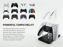 Load image into Gallery viewer, OAPRIRE Universal Dual Controller Holder for PS4 PS5 Xbox ONE Switch, Controller Stand Gaming Accessories, Build Your Game Fortresses (Crystal Black)